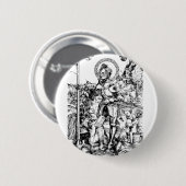 Heiliger Georg und der Drache Großmärtyrer Button (Vorne & Hinten)