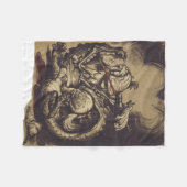 Heiliger Georg und der Drache Großmärtyrer Fleecedecke (Vorderseite (Horizontal))