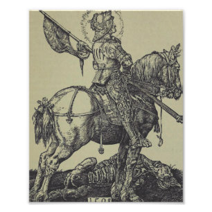 Heiliger Georg und der Drache Großmärtyrer Fotodruck