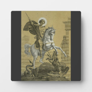 Heiliger Georg und der Drache Großmärtyrer Fotoplatte