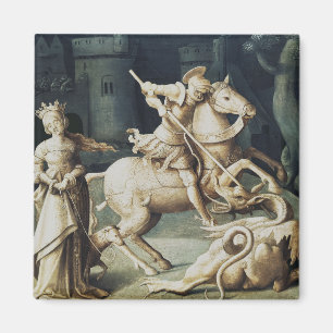 Heiliger Georg und der Drache Großmärtyrer Magnet