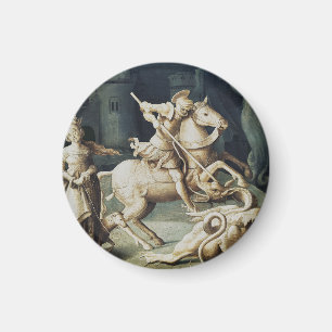 Heiliger Georg und der Drache Großmärtyrer Magnet