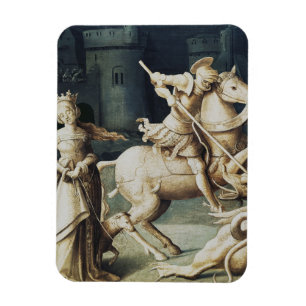 Heiliger Georg und der Drache Großmärtyrer Magnet