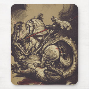 Heiliger Georg und der Drache Großmärtyrer Mousepad