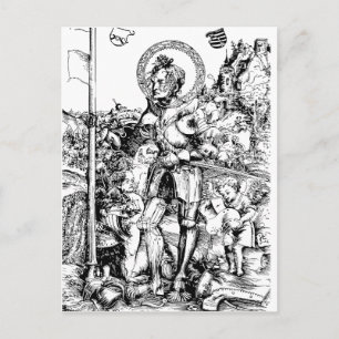 Heiliger Georg und der Drache Großmärtyrer Postkarte