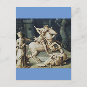 Heiliger Georg und der Drache Großmärtyrer Postkarte