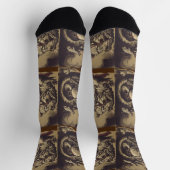 Heiliger Georg und der Drache Großmärtyrer Socken (Oben)
