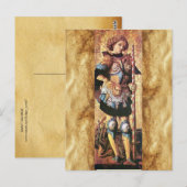 HEILIGER GEORG UND DRACHE POSTKARTE (Vorne/Hinten)