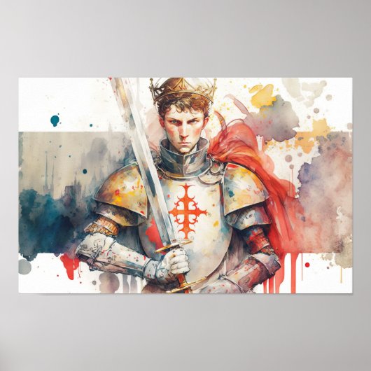 Heiliger Georg: Verteidiger des Glaubens Poster (Vorne)