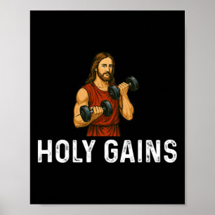 Heiliger Gott der Kirche - Fitness heben Poster