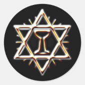 Heiliger Gral Runder Aufkleber (Vorderseite)