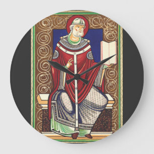 Heiliger Gregor der Große Kirchenlehrer Wanduhr