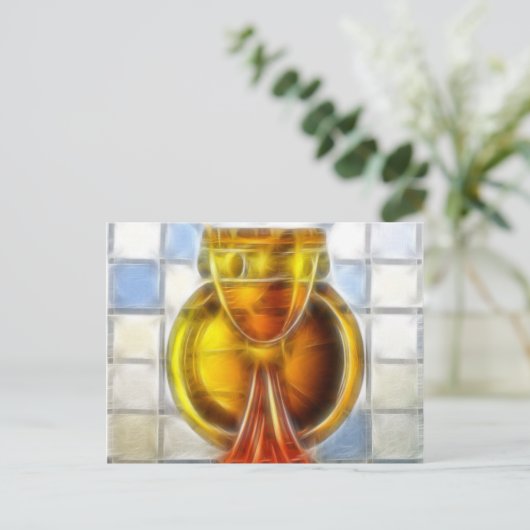 Heiliger Gril Postkarte (Stehend Vorderseite)