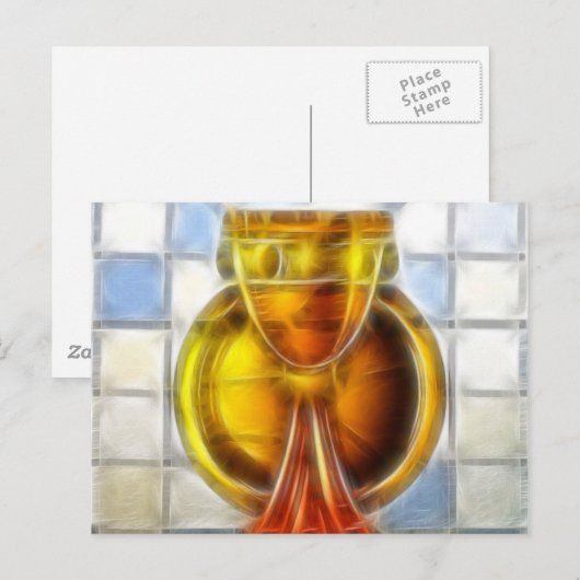 Heiliger Gril Postkarte (Vorne/Hinten)