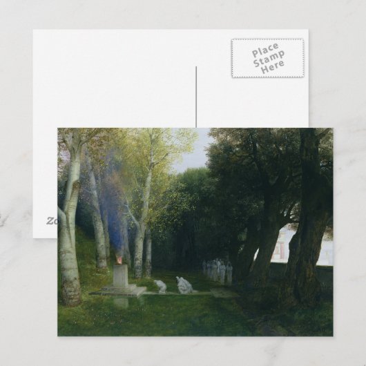 Heiliger Grove, 1886 Postkarte (Vorne/Hinten)