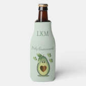 Heiliger Guacamole - Avocado Flaschenkühler (Flaschenvorderseite)