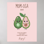 Heiliger Guacamole Avocado Mama-osa Bar Baby Dusch Poster (Vorne)