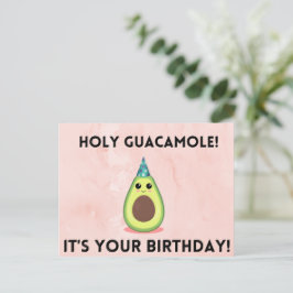 Heiliger Guacamole, dein Geburtstag! Funny Card Postkarte