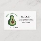Heiliger Guacamole! Diaper Raffle Begleitkarte (Vorderseite)