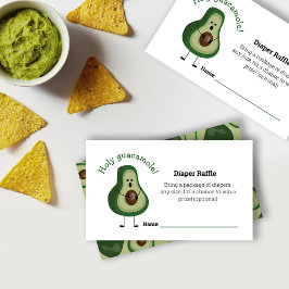 Heiliger Guacamole! Diaper Raffle Begleitkarte