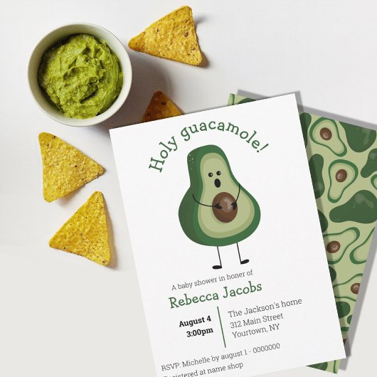 Heiliger Guacamole! Einladung der Babydusche