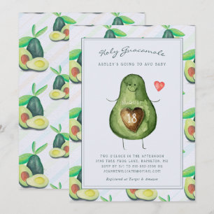 Heiliger Guacamole Einladung von Avocado Baby Sh