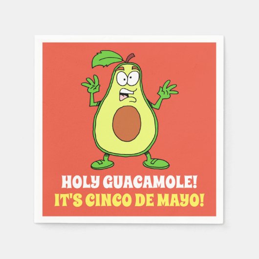 Heiliger Guacamole Es ist Cinco De Mayo Serviette (Vorderseite)