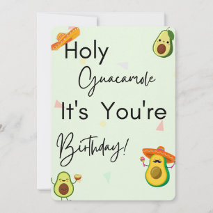 Heiliger Guacamole, es ist dein Geburtstag! Karte 