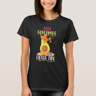 Heiliger Guacamole Es Ist Fiesta-Zeit Mexikanische T-Shirt