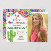 Heiliger Guacamole Fiesta Abschluss Einladung Part (Vorne/Hinten)