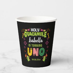 Heiliger Guacamole Fiesta avocado 1. Geburtstag Pappbecher