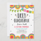 Heiliger Guacamole Fiesta Cactus Brautparty Einladung (Vorderseite)
