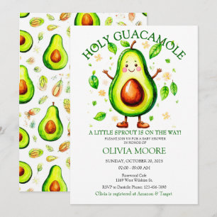 Heiliger Guacamole Fiesta Thema Junge oder Mädchen Einladung