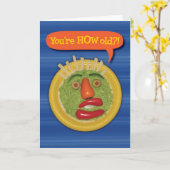 Heiliger Guacamole! Funny Guacamole Face Geburtsta Karte (Gelbe Blume)