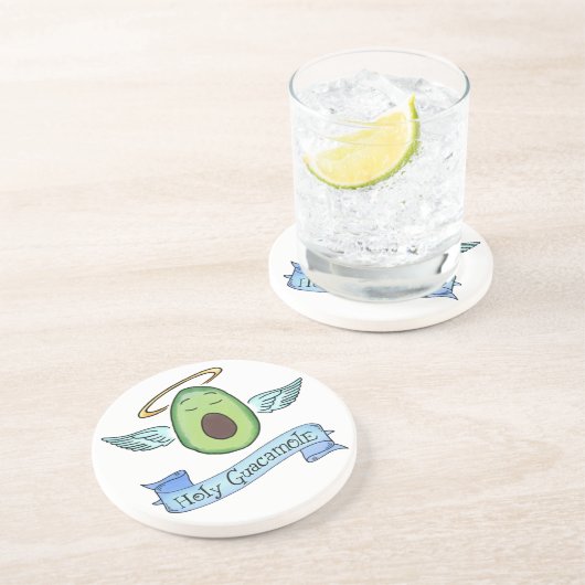 Heiliger Guacamole Getränkeuntersetzer (Seite)