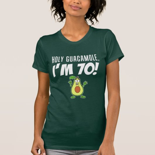 Heiliger Guacamole Ich bin 70 Cartoon Avocado (ON  T-Shirt (Vorderseite)