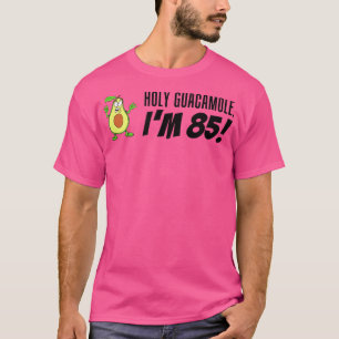 Heiliger Guacamole Ich bin 85 Cartoon Avocado Vegg T-Shirt