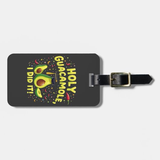 Heiliger Guacamole ich tat es Abschluss Cinco De M Gepäckanhänger (Vorderseite horizontal)