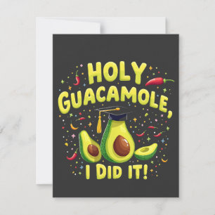 Heiliger Guacamole ich tat es Abschluss Cinco De M Mitteilungskarte
