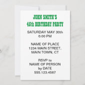 Heiliger Guacamole Jemand dreht 45 Avocado Einladung (Rückseite)