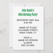 Heiliger Guacamole Jemand dreht 55 Avocado Einladung (Rückseite)