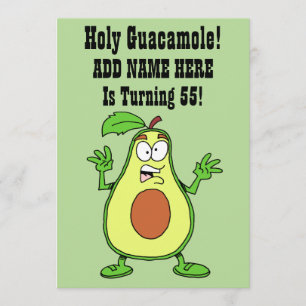 Heiliger Guacamole Jemand dreht 55 Avocado Einladung