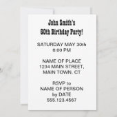 Heiliger Guacamole Jemand dreht 60 Avocado Einladung (Rückseite)