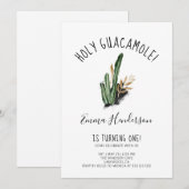 Heiliger Guacamole mexikanisch Moderne 1. Geburtst (Vorne/Hinten)