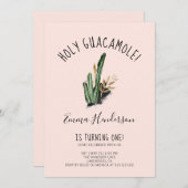 Heiliger Guacamole mexikanisch Moderne 1. Geburtst (Vorne/Hinten)