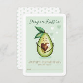 Heiliger Guacamole Niedlich & Fun Avocado Windelaf Begleitkarte (Vorne/Hinten)