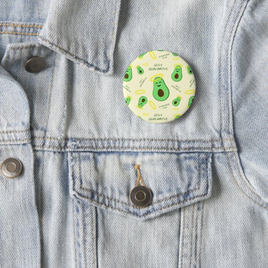 Heiliger Guacamole niedlicher Avocado Button (Beispiel)