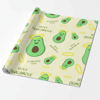 Heiliger Guacamole niedlicher Avocado Geschenkpapier