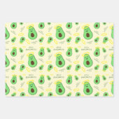Heiliger Guacamole niedlicher Avocado Geschenkpapier Set (Vorderseite 3)