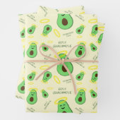 Heiliger Guacamole niedlicher Avocado Geschenkpapier Set (Beispiel)